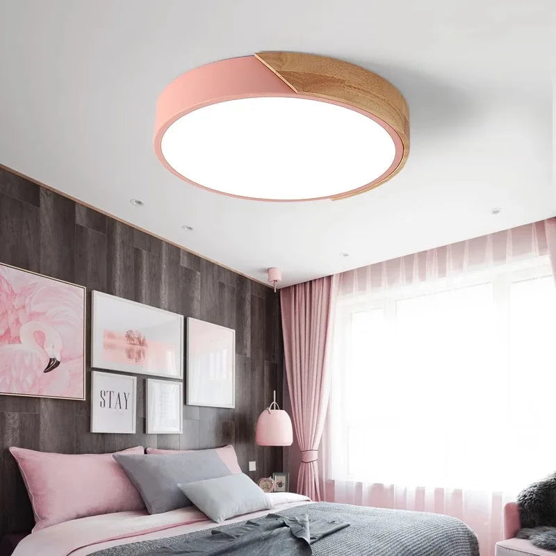 Moderne LED Plafondlamp Macaron Kandelaar