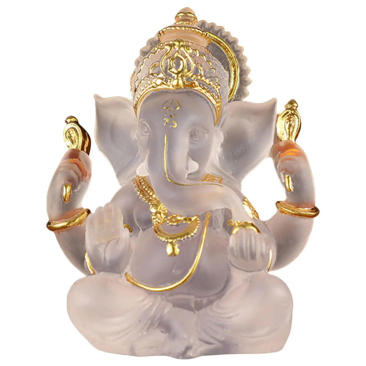 Zeldzaam gekleurde semi-transparante Ganesh beelden voor geluk in uw huis