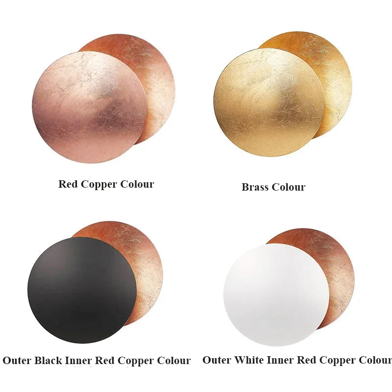 Moderne Eclipse Wandlamp - Ronde LED Wandlamp voor Slaapkamer, Gang, Corridor en Woonkamer
