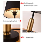 Europese Retro Slaapkamer Nachttafel Lamp - Moderne Amerikaanse Decoratieve Verlichtingsarmatuur
