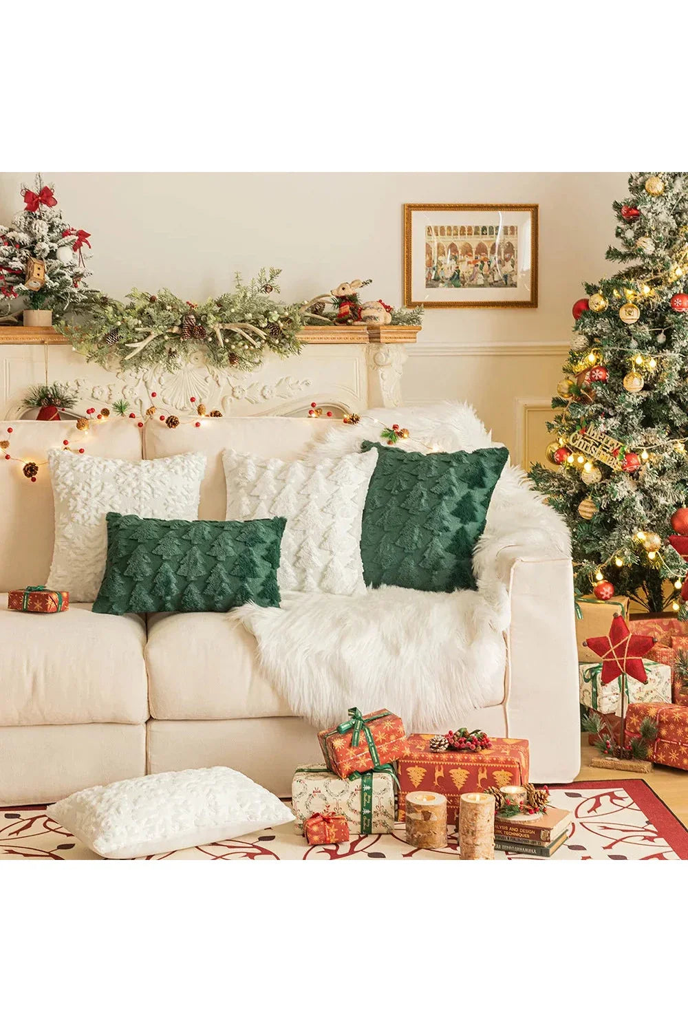 Plush decorative cushion cover | Troscana