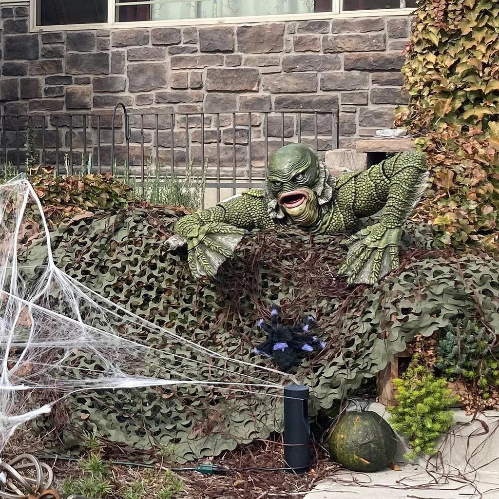 Kreatur The Black Lagoon Grab sculpturen Figuur Tuinbouw Buitenornamenten Monster Beeld Man Halloween Decoratie