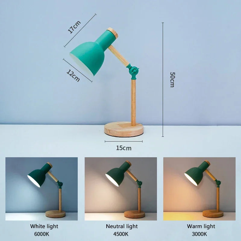 Artistieke Paddenstoelvormige Houten Bureau Lamp: Verlicht Je Ruimte met Stijl