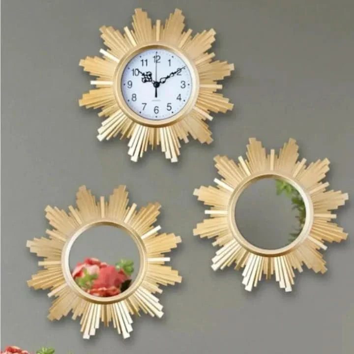 Troscana | Lena - Luxe Horloge en Spiegel Set