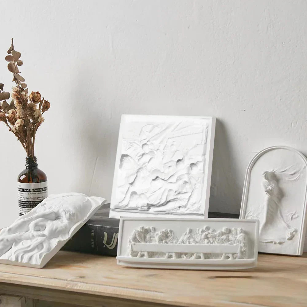 Nordic INS Stijl Karakter Pleister Standbeeld DIY Geschilderde Schets Fotografie Props Tafel Decoraties Thuis Kunst Pleister Decoratie