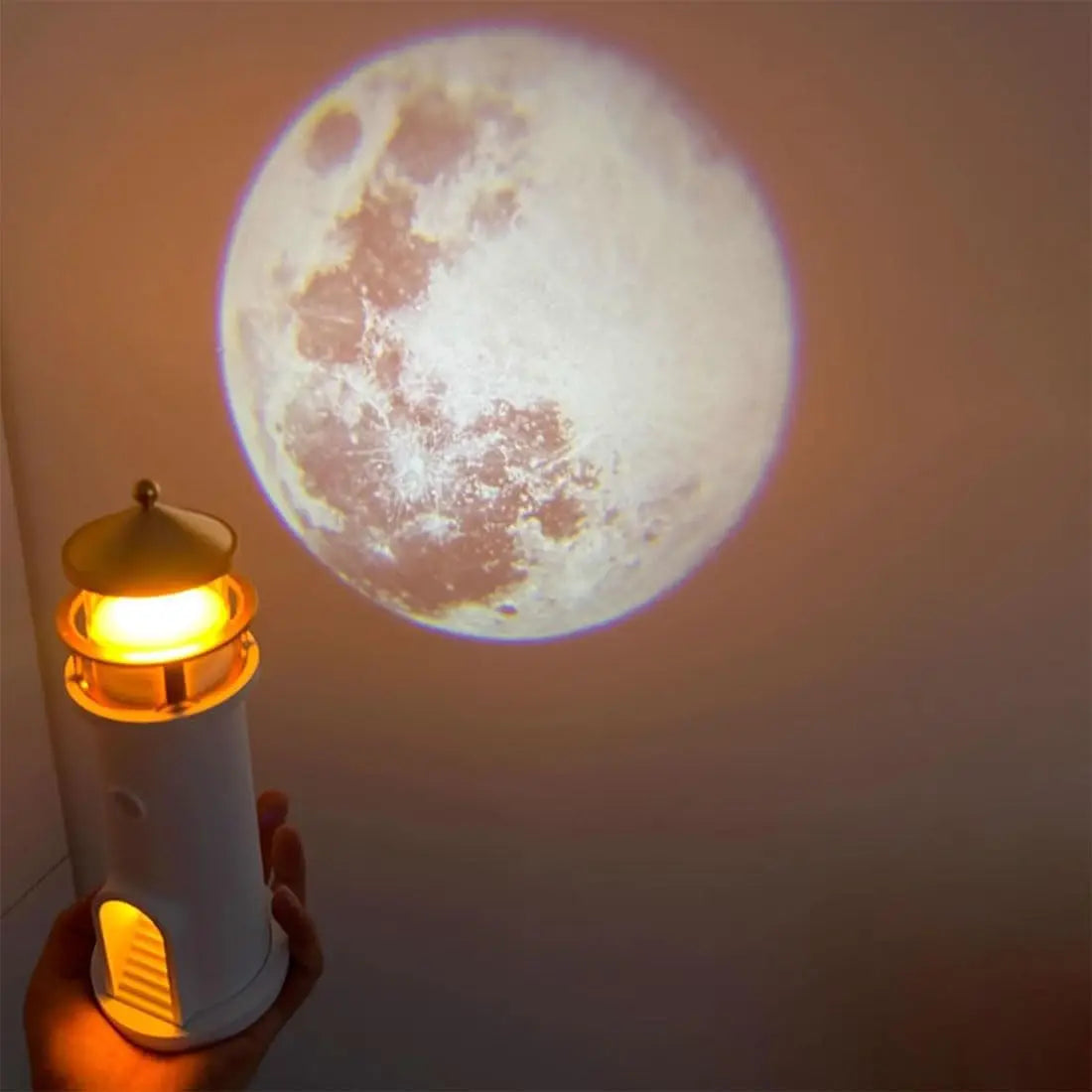 Moon Harbor Lighthouse Nachtlamp