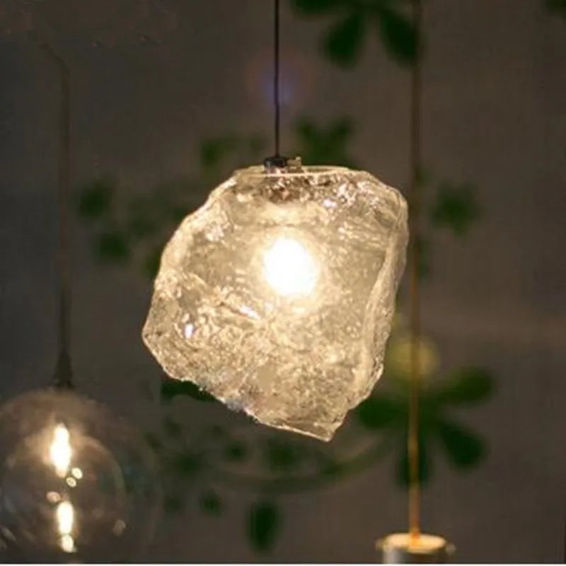 Nordic Glass Hanglamp – Hedendaagse LED Verlichting voor Eettafel, Bar en Entreehal