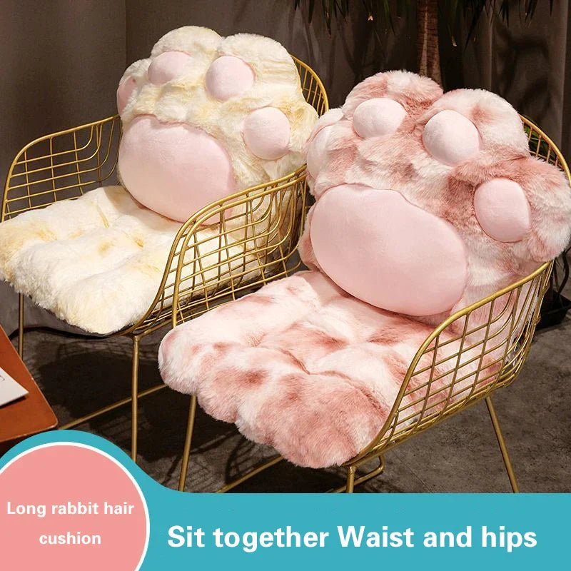 Cozy Cat Paw Pluche Zitkussen