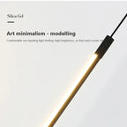 Moderne LED Lange Hanglamp voor Eetkamer, Slaapkamer & Woonkamer – Touch Switch, Aluminium Hanglamp, Witte & Zwarte Lampenkap