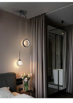Moderne LED Hanglamp – 2-Weg Binnen Hanglamp voor Woonkamer, Slaapkamer, Eettafel met Aanpasbare 3 Lichtkleuren