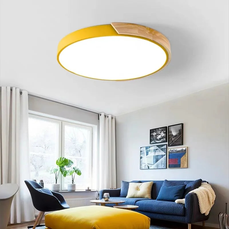 Moderne LED Plafondlamp Macaron Kandelaar