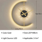 Moderne LED Klok Wandlamp - Stijlvolle Wandgemonteerde Verlichting voor Slaapkamer, Woonkamer en Huishouddecoratie