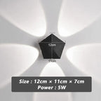 Zwarte Prism Ambient Minimal Wandlamp