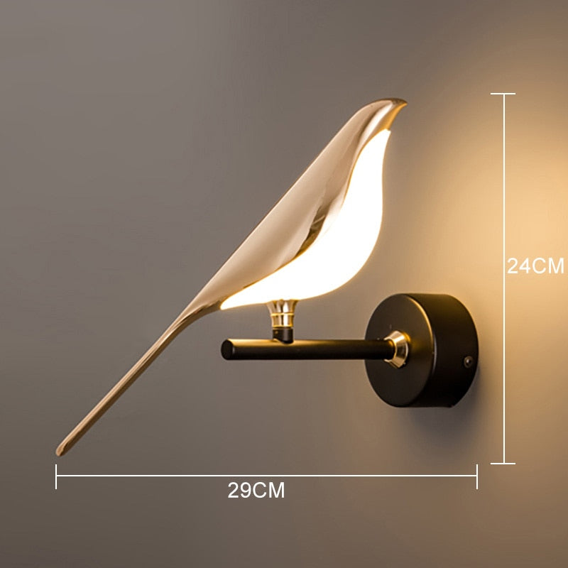 Moderne Scandinavische Wand Vogel Lamp