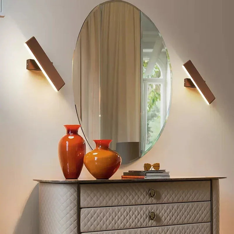 Moderne LED Wandlamp – Draaibare Aluminium Wandlamp voor Woonkamer, Slaapkamer, Eetkamer en Huisdecoratie – Op & Neer Binnen Wandlamp