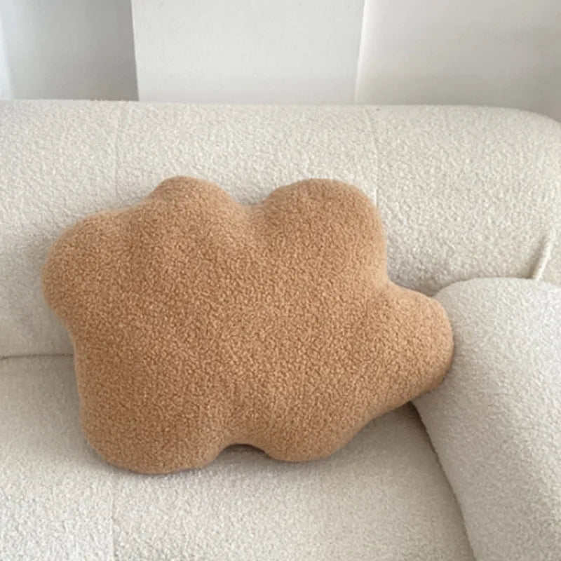 Nordic Bouclé Abstract Kussen – Minimalistisch Pluche Kussen | Troscana
