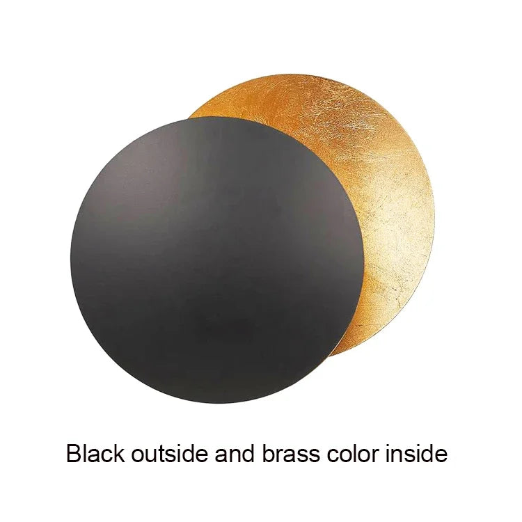 Moderne Eclipse Wandlamp - Ronde LED Wandlamp voor Slaapkamer, Gang, Corridor en Woonkamer