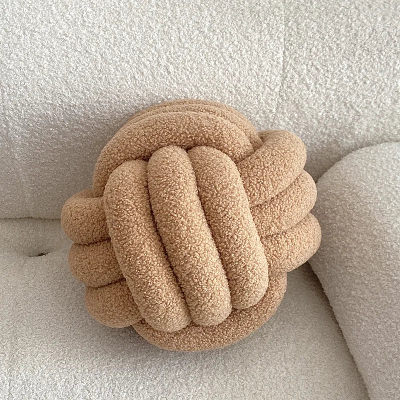 Nordic Bouclé Abstract Kussen – Minimalistisch Pluche Kussen | Troscana
