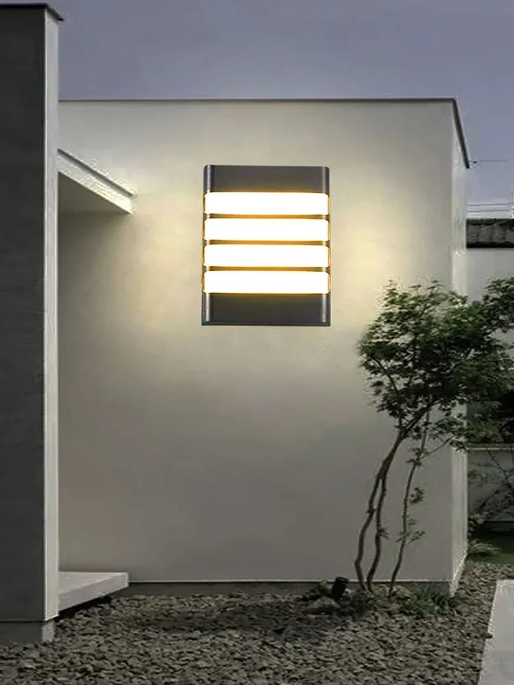 Moderne LED Buiten Wandlamp – Waterdichte Tuinwandlamp, Wandverlichting voor Gang, Balkon en Ingang Decor