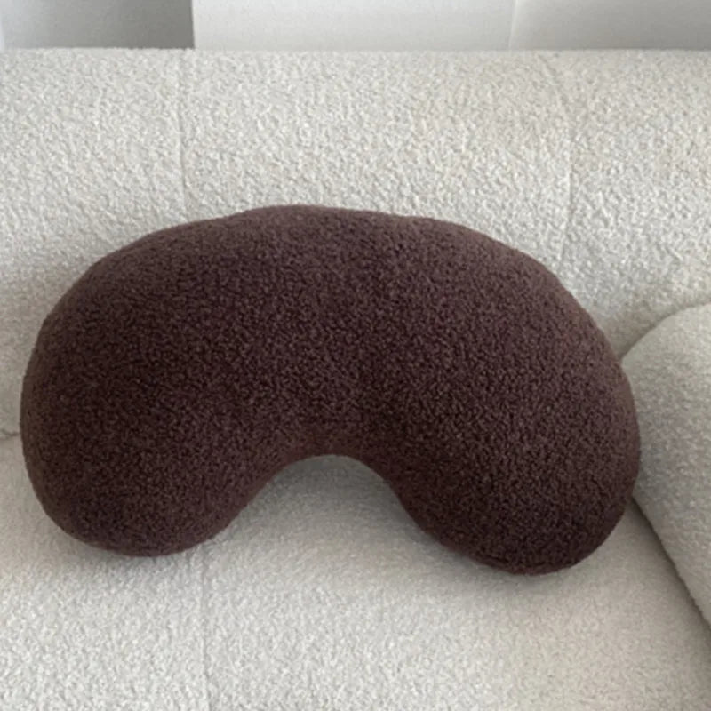 Nordic Bouclé Abstract Kussen – Minimalistisch Pluche Kussen | Troscana