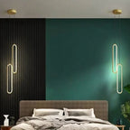 Moderne LED Hanglamp – Zwarte en Gouden Hanglamp voor Slaapkamer, Woonkamer en Eetkamer Decor