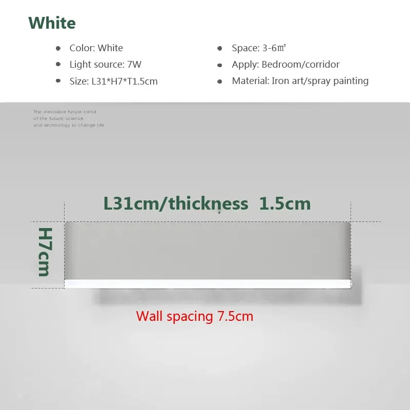 Moderne LED Wandlamp – Draaibare Aluminium Wandlamp voor Woonkamer, Slaapkamer, Eetkamer en Huisdecoratie – Op & Neer Binnen Wandlamp