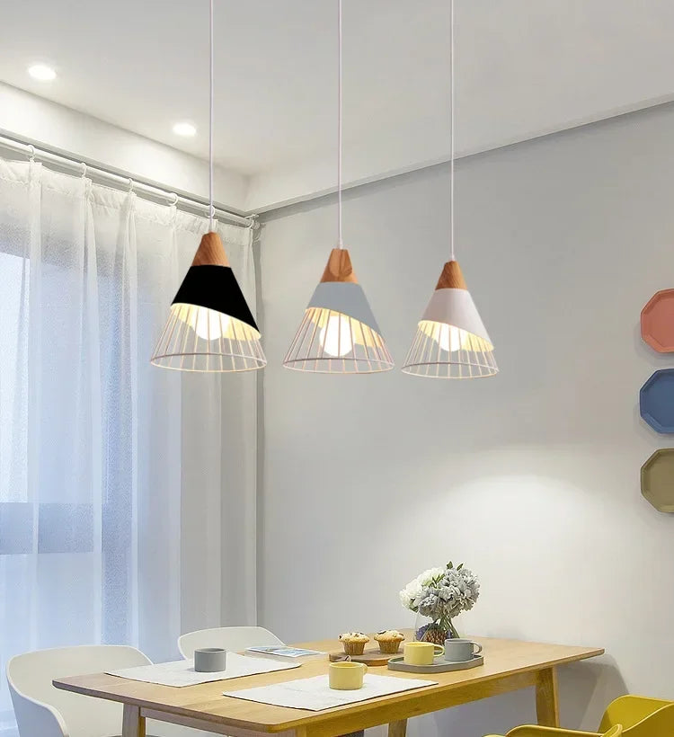 Nordic Modern Kroonluchter – Creatieve LED Hanglamp voor Restaurant, Eettafel en Woondecoratie
