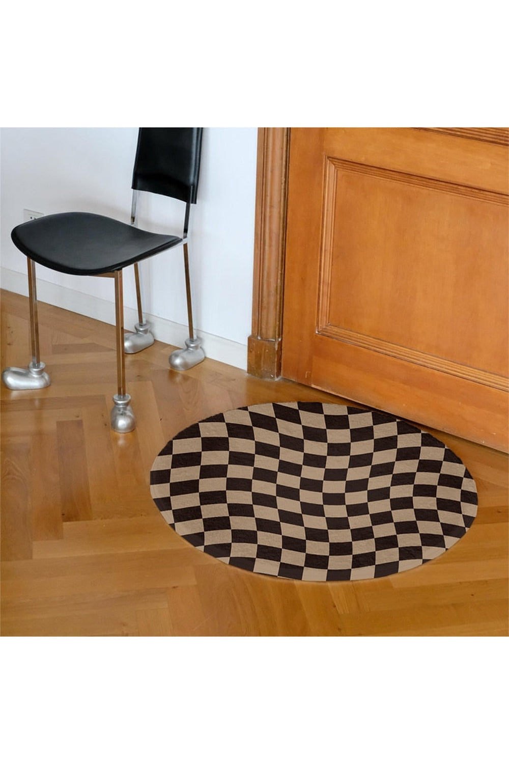 Slaapkamer ronde vloerkleed