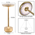 Classic Touch Sensor LED Tafellamp | Oplaadbare Draadloze Bureau Lamp met 3 Kleur Instelbare Temperatuur