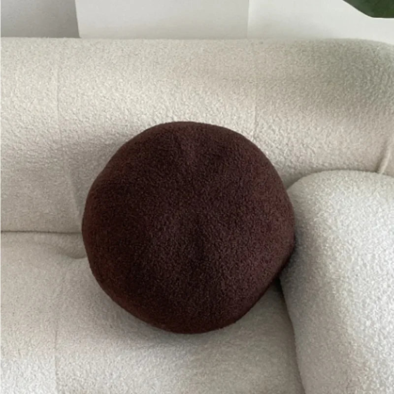 Nordic Bouclé Abstract Kussen – Minimalistisch Pluche Kussen | Troscana