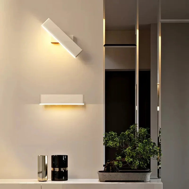 Moderne LED Wandlamp – Draaibare Aluminium Wandlamp voor Woonkamer, Slaapkamer, Eetkamer en Huisdecoratie – Op & Neer Binnen Wandlamp