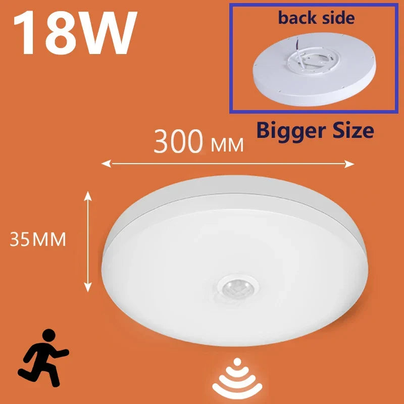 LED PIR Bewegingssensor Plafondlamp - Moderne Verlichting voor Slaapkamer, Woonkamer, Trapverlichting