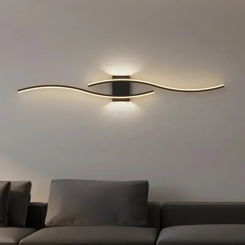 Moderne Minimalistische LED Strip Wandlamp – Dimbare Wandlamp voor Woonkamer, Slaapkamer, Restaurant en Badkamer