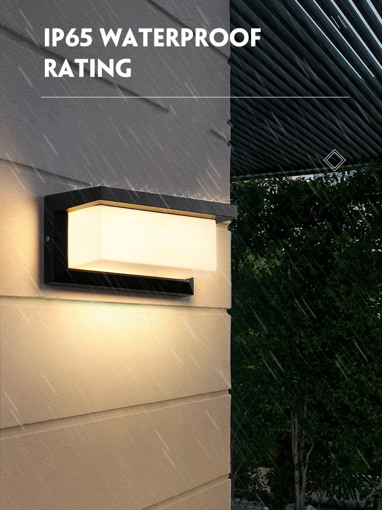 Moderne LED Buiten Wandlamp met Bewegingssensor - Waterdichte Verluchte Verlichting, Buitenverlichting Fixture