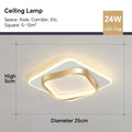 Moderne LED Plafondlamp - Vierkante Plafondlichtarmatuur voor Woonkamer, Trap, Gang en Meer