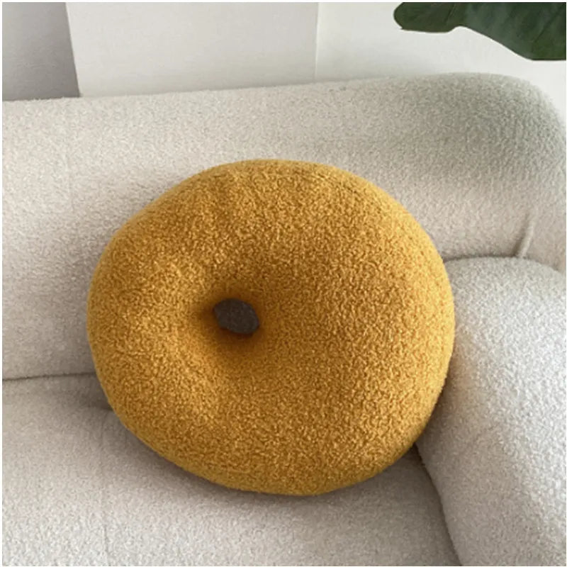 Nordic Bouclé Abstract Kussen – Minimalistisch Pluche Kussen | Troscana