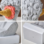 David Beeldje met IJs Home Decoratie Sculptuur
