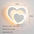 Moderne LED Hartvormige Wandlamp