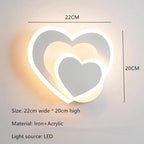 Moderne LED Hartvormige Wandlamp