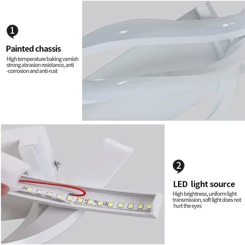Moderne LED Wandlamp – Gebogen Spiraal Ontwerp Wandlamp voor Woonkamer, Slaapkamer, Gang en Thuisdecor