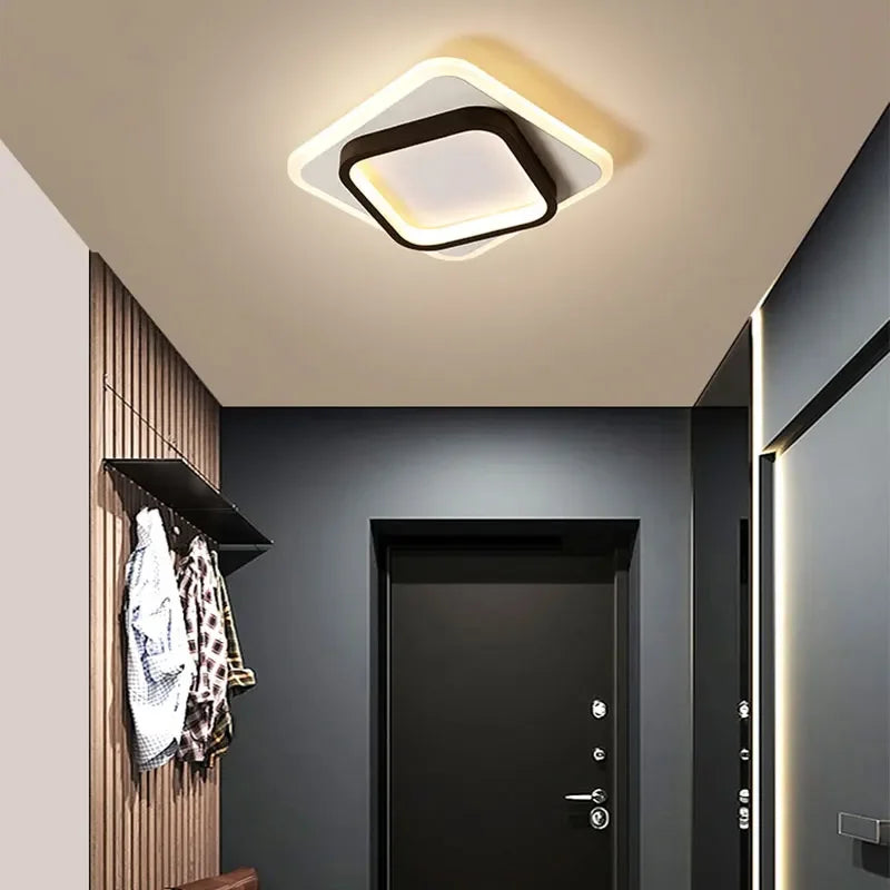 Moderne LED Plafondlamp - Vierkante Plafondlichtarmatuur voor Woonkamer, Trap, Gang en Meer