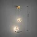 Moderne LED Hanglamp – 2-Weg Binnen Hanglamp voor Woonkamer, Slaapkamer, Eettafel met Aanpasbare 3 Lichtkleuren