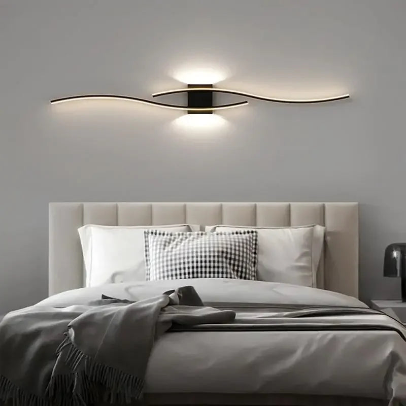 Moderne LED Wandlamp - Zwarte, Witte en Gouden Wandlicht Sconces voor Woonkamer, Slaapkamer, Nachtkastje en Decoratieve Verlichting