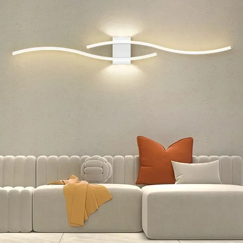 Moderne Minimalistische LED Strip Wandlamp – Dimbare Wandlamp voor Woonkamer, Slaapkamer, Restaurant en Badkamer