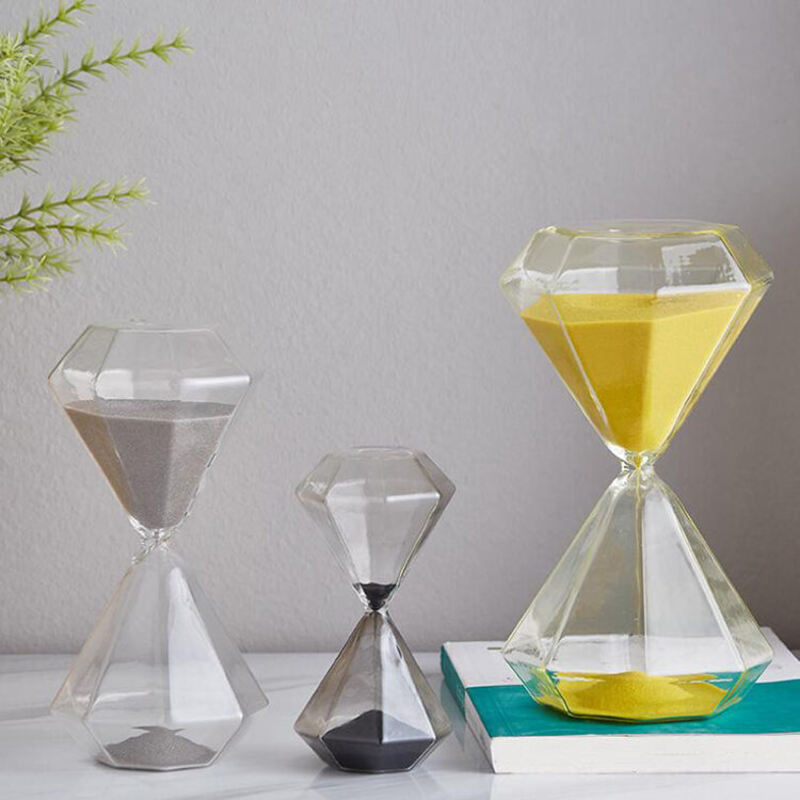 5–60 Minuten diamant zandloper, zandloper, zandloper, kinder cadeau, zandloper, huisdecoratie, beschikbaar in meerdere kleur opties