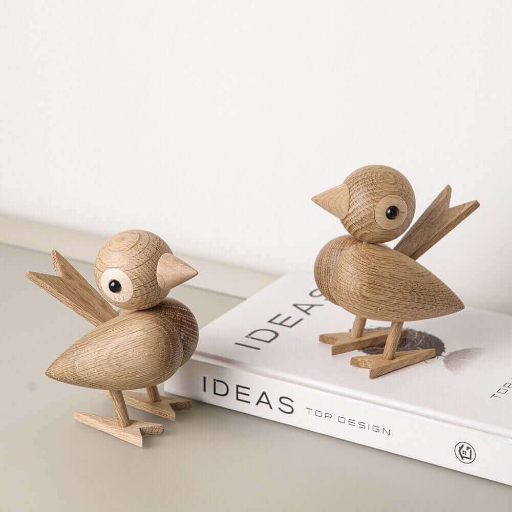 Een klein vogeltje vertelde me, Nordic houten ornament