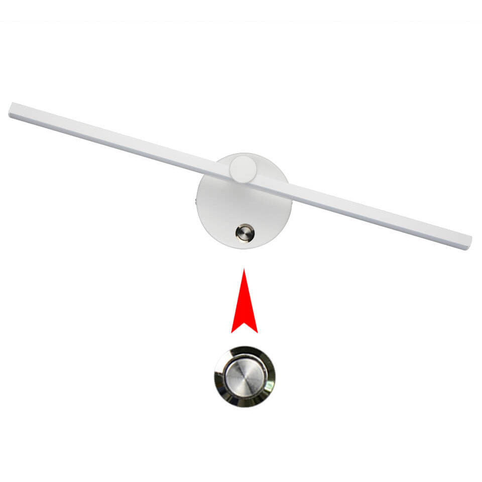 Nordic Minimalist Aluminium Lange Bar Schakelaar LED Spiegel Wandlamp | Troscana