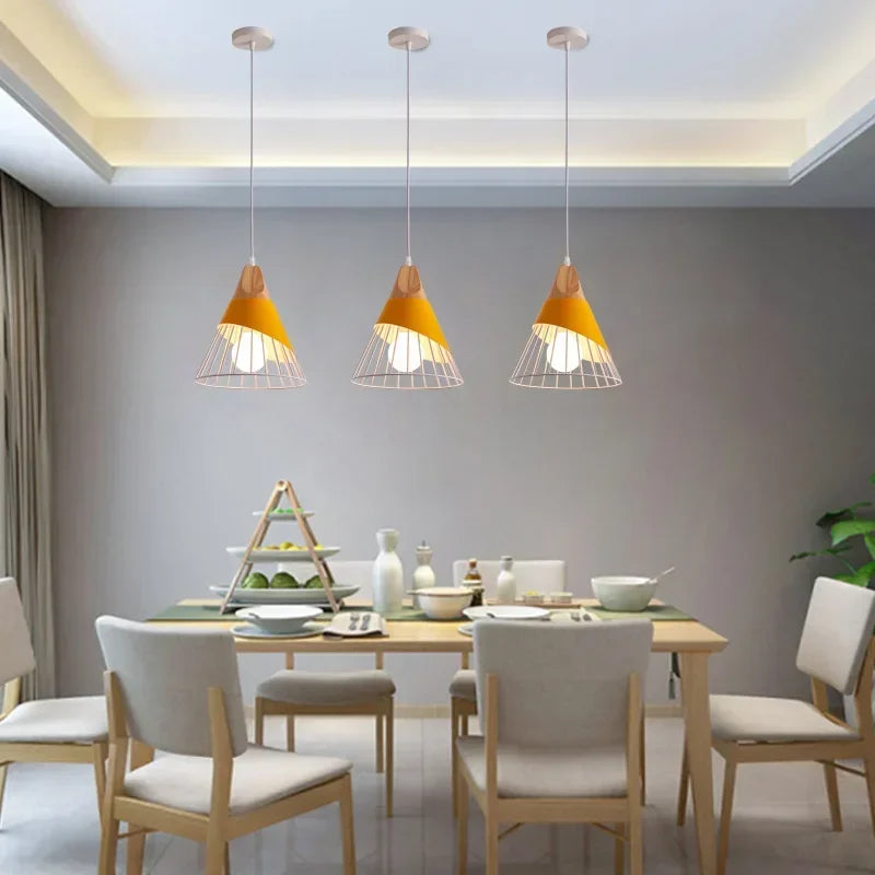 Nordic Modern Kroonluchter – Creatieve LED Hanglamp voor Restaurant, Eettafel en Woondecoratie