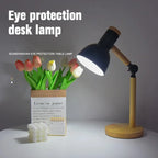 Artistieke Paddenstoelvormige Houten Bureau Lamp: Verlicht Je Ruimte met Stijl