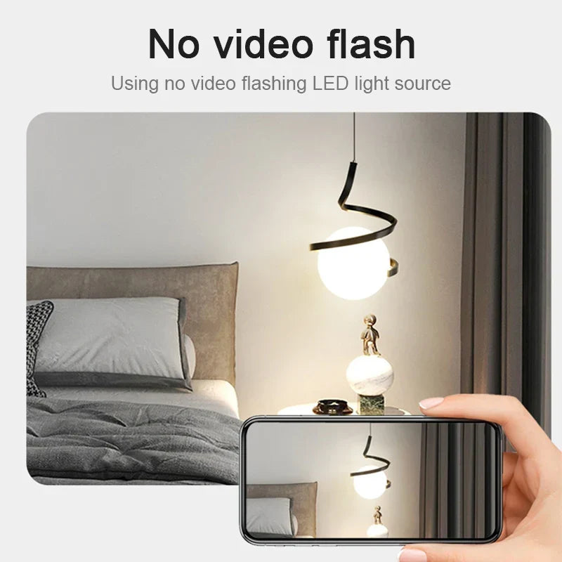 Nordic Glass LED Hanglamp – 3-Kleur Temperatuur, 1-Weg Hanglamp voor Eetkamer, Slaapkamer en Woonkamer Decor (5-10 m² Dekking)